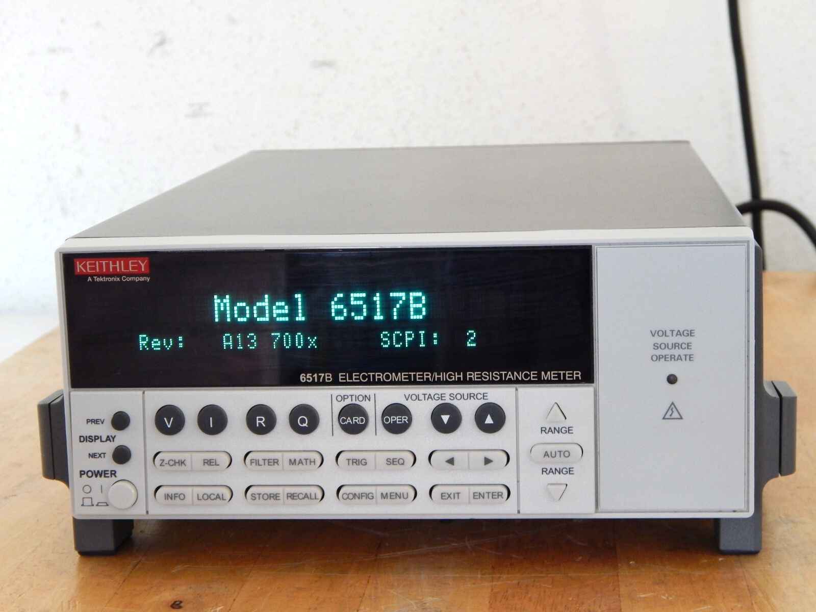 Keithley 6517B Electrometer High Resistance Meter, Limited NIST calibration 5/29 Keithley 6517B Electrometer High Resistance Meter, Limited NIST calibration 5/29